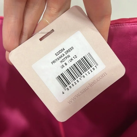 SAU LEE Priyanka Dress in Hot Pink - Picture 8 of 14